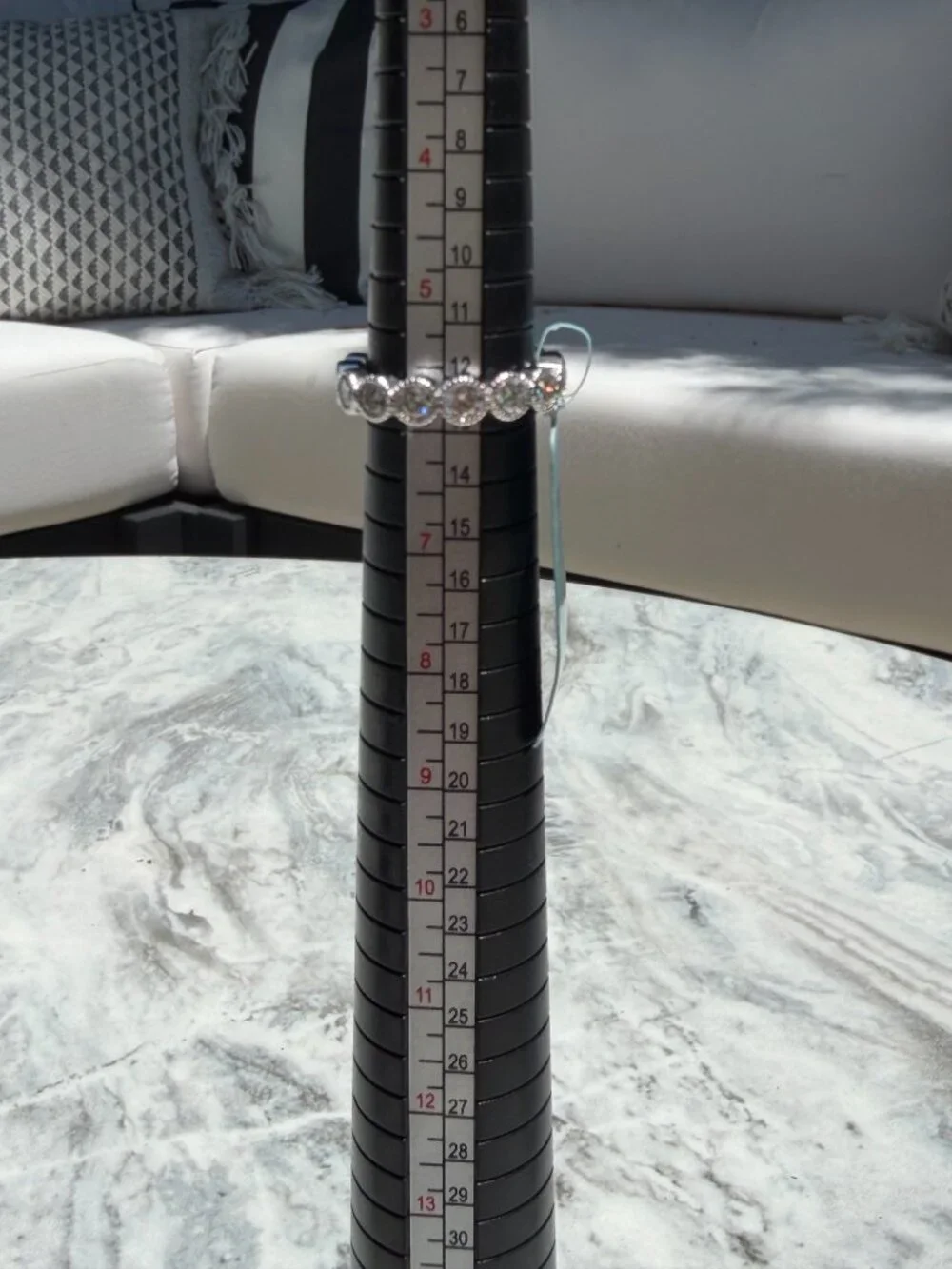 Moissanite Bezel Milgrain Eternity Band — Size 6, 2.53 CTW